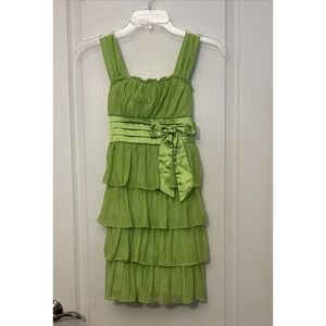 Girl's Green My Michelle Dress Ruffle Tulle‎ Party Holiday Dance, Size 10